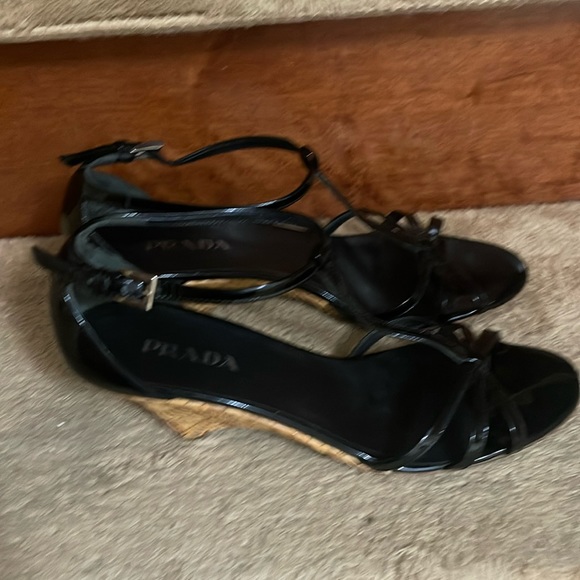 PRADA Women’s Sandals Prada Size 39 (U.S. Size 9) Good Condition (narrow width) - Picture 1 of 12